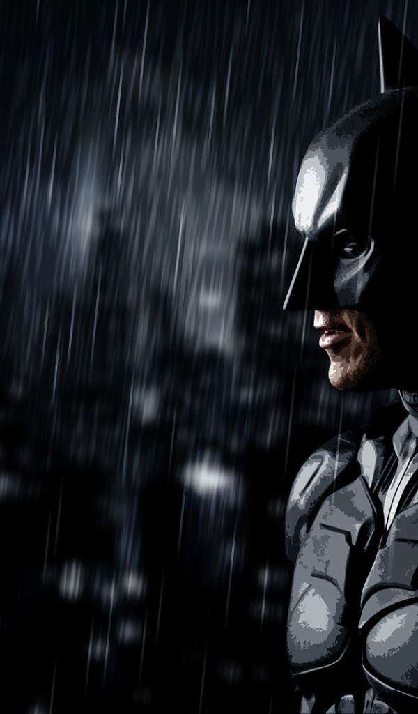 Бетмен под дождем