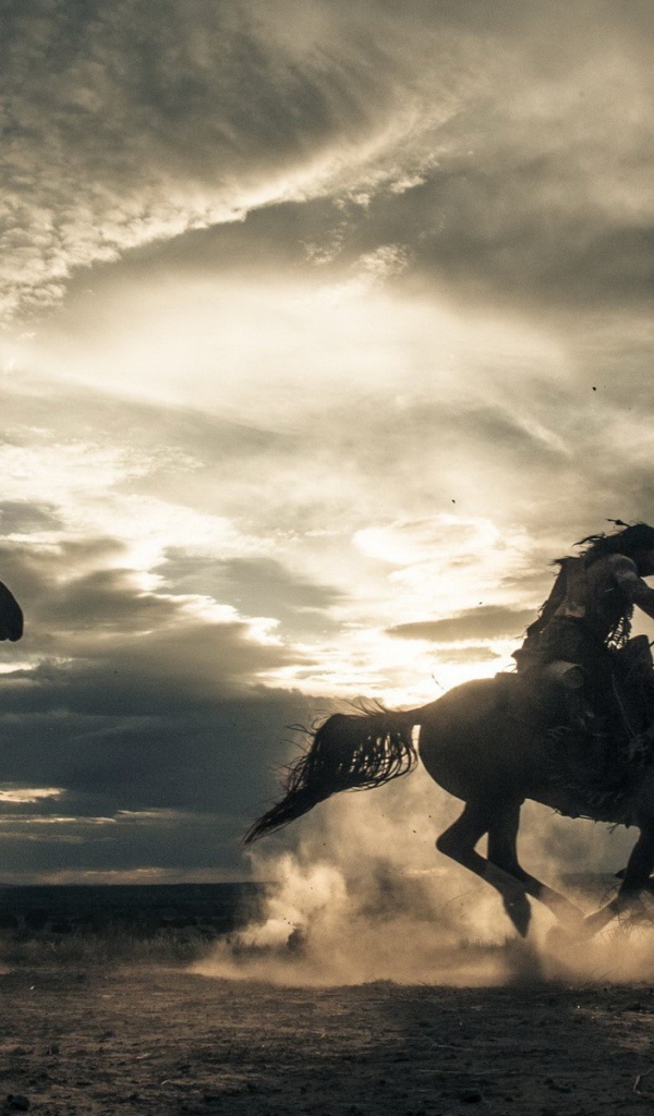 Скачки на лошадях по пустыне