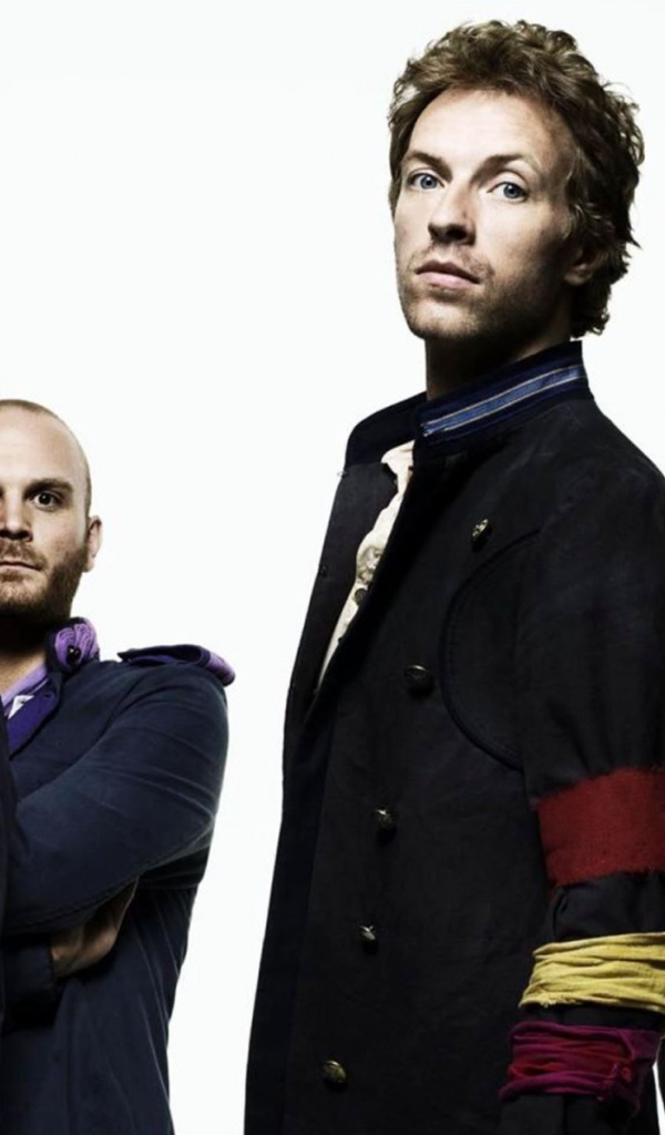 Coldplay in the white background