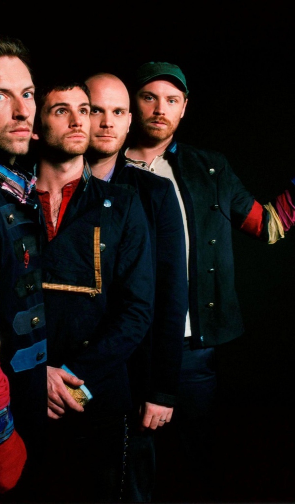 Coldplay в черном фоне