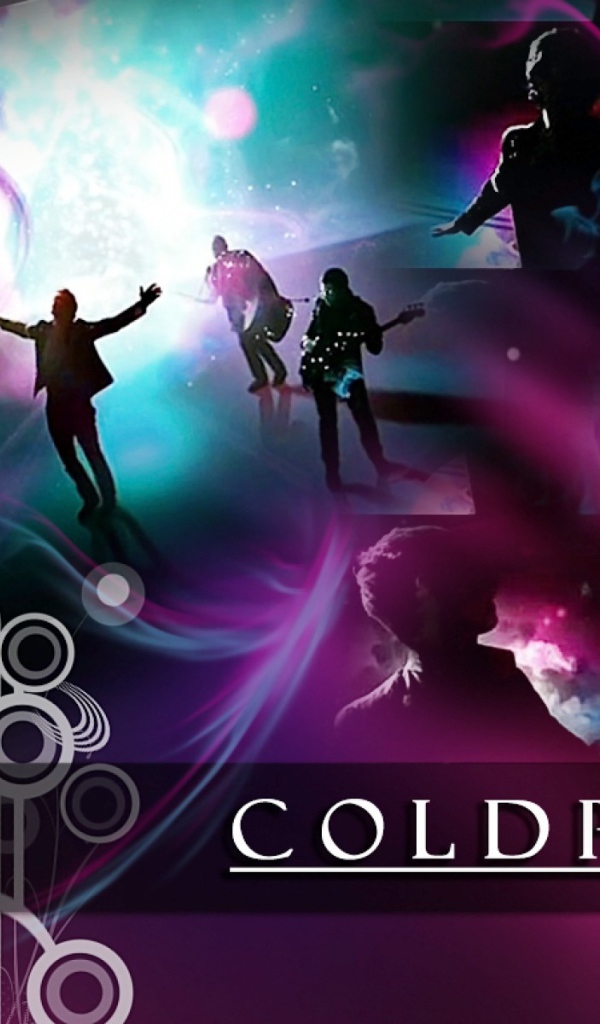 Coldplay в розовый и фиолетовый