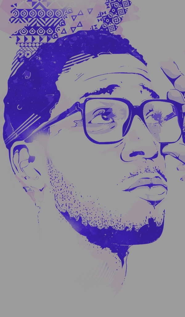 Kid Cudi в фиолетовом