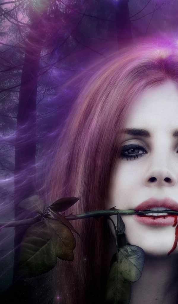 Lana Del Rey в лесу