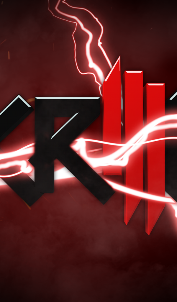 Skrillex потрясающая красная заставка