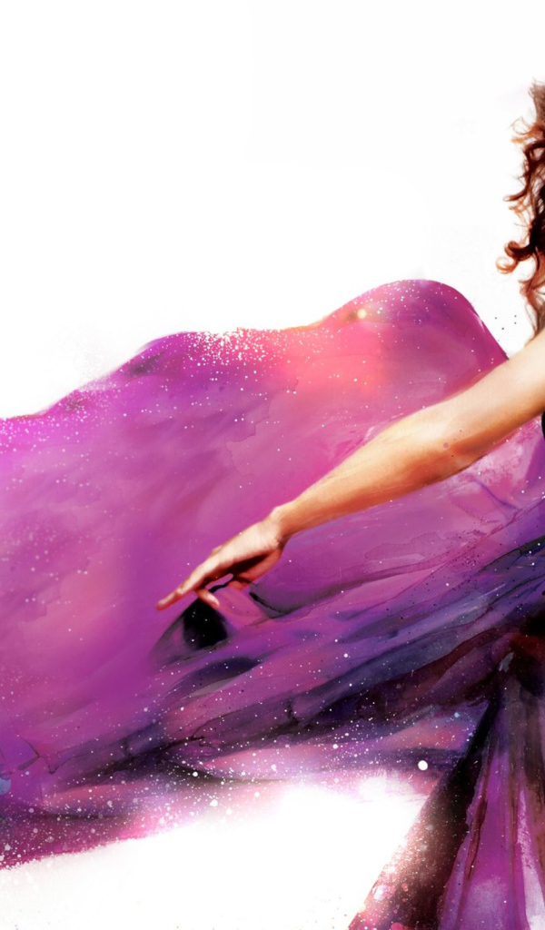 Taylor Swift размахивая своим платьем