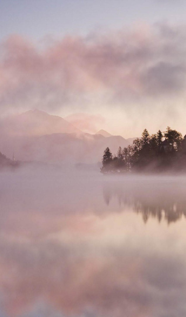 Туман над озером