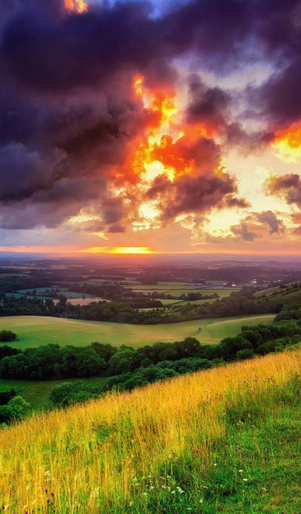 Ландшафт с тучей