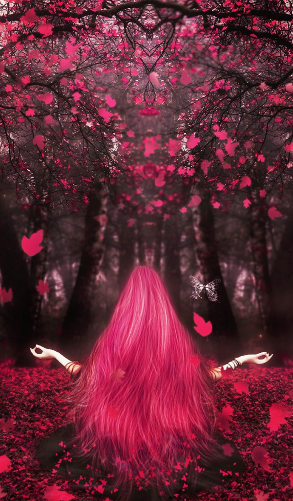 Осень в розовом тоне