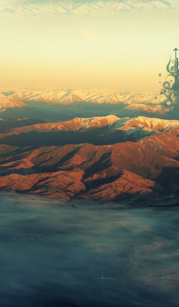 Абстрактные рисунки в горах