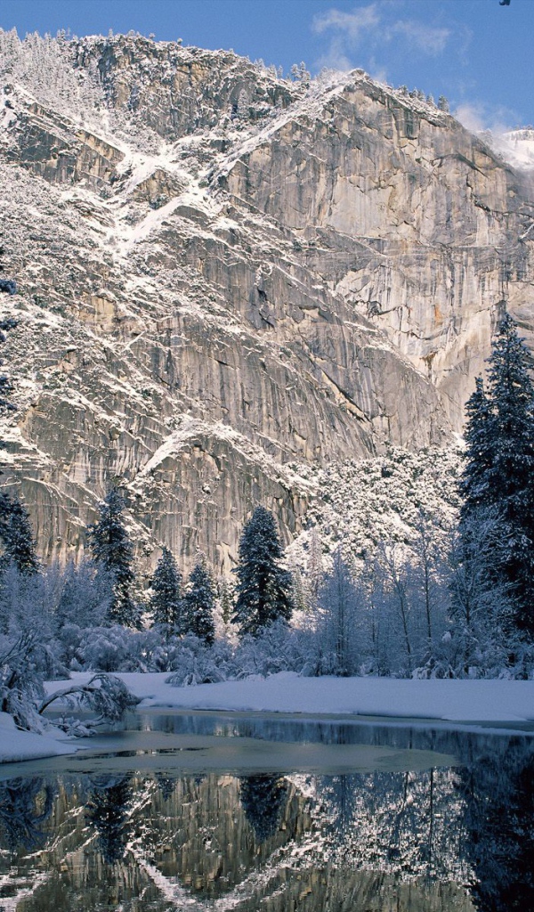 Горные вершины в снегу