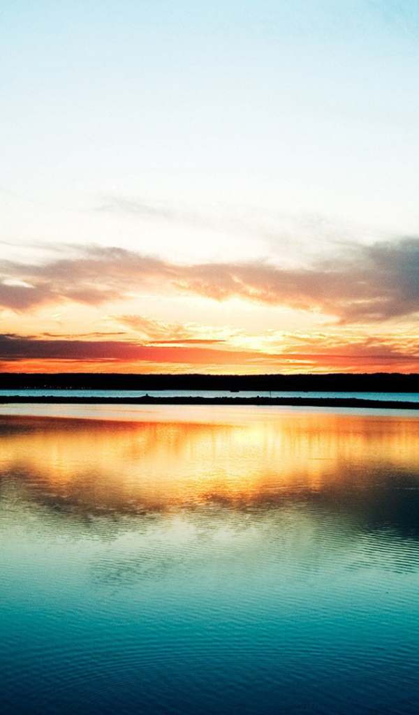 	 Рассвет пейзаж озера