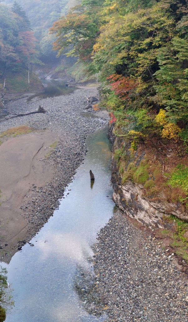 Пересохшая река в Японии