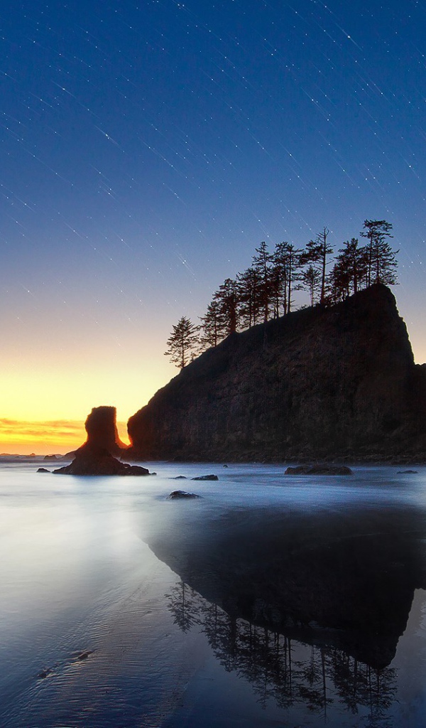 Звездное небо на закате