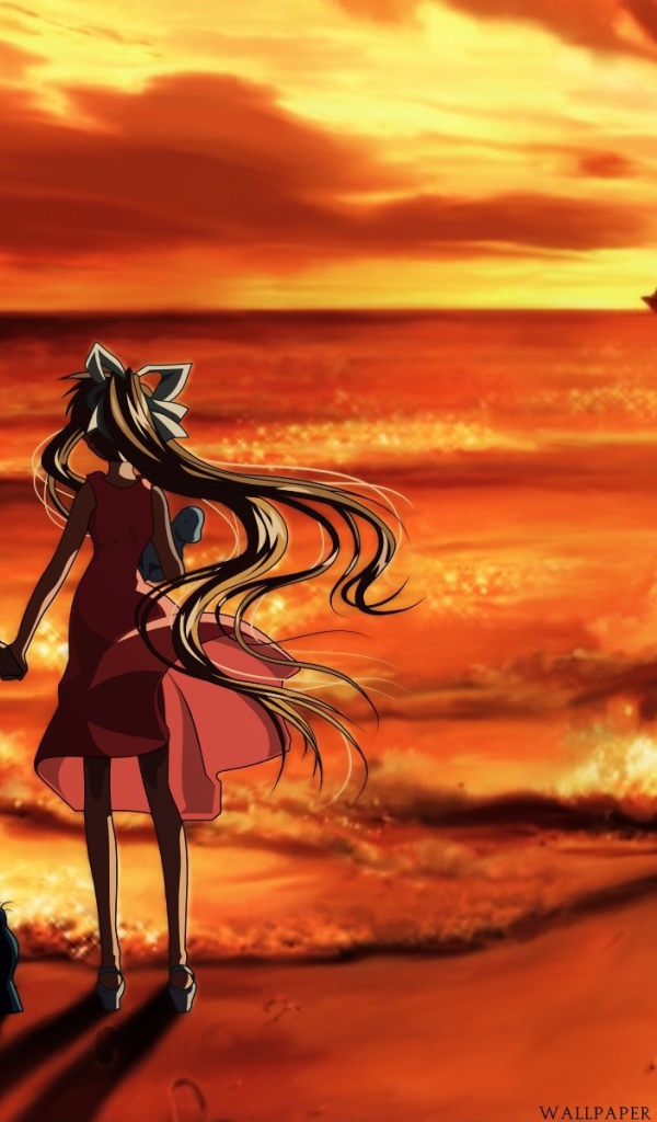 Две девочки на берегу моря