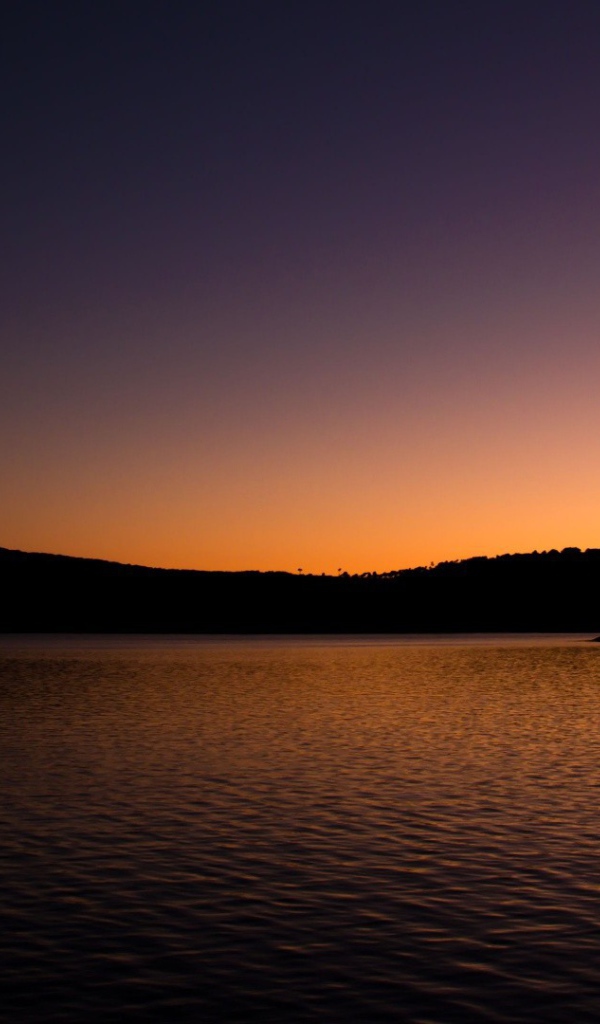 Закат с Луной на небе