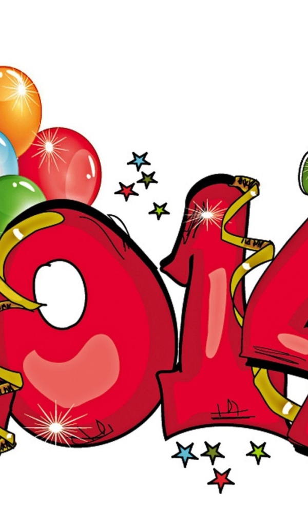 2014, красивый рисунок