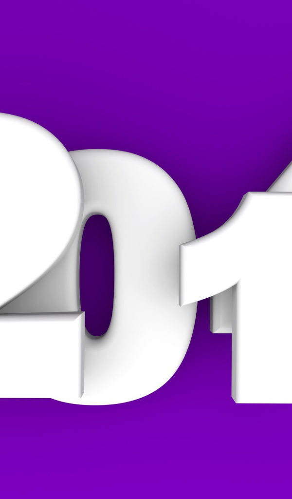 2014, фиолетовый фон