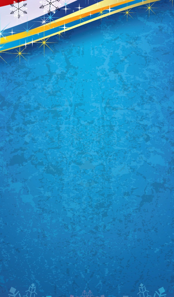 Красивые ёлочные игрушки на синем фоне