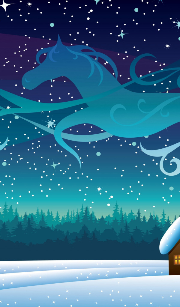 Синяя лошадь