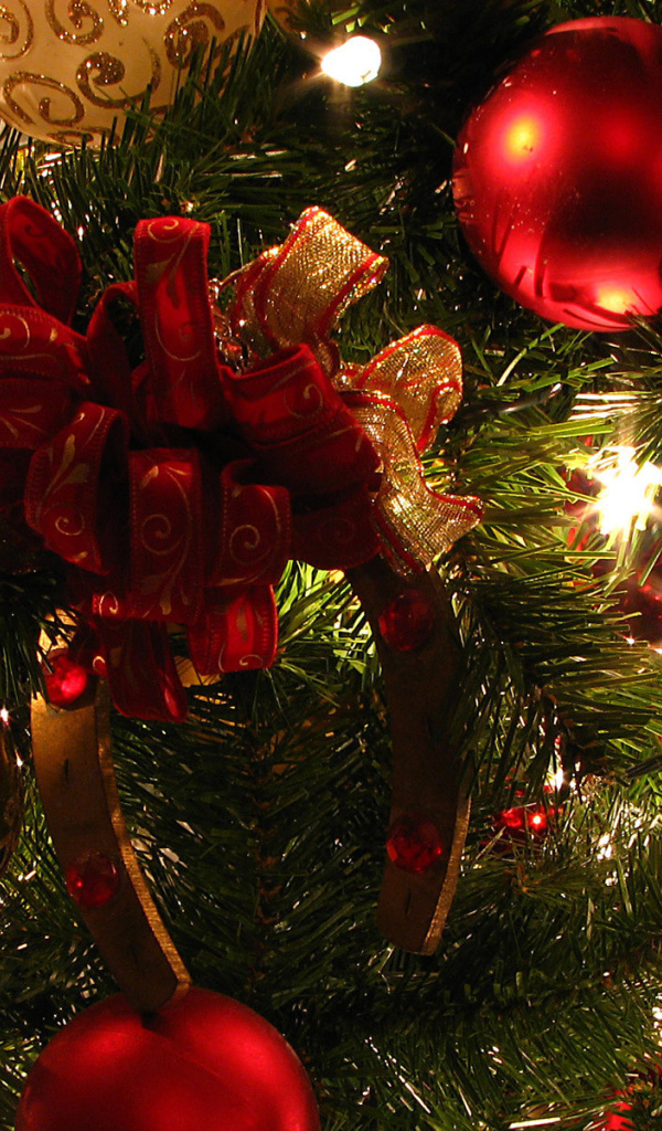 Eлочная игрушка подкова