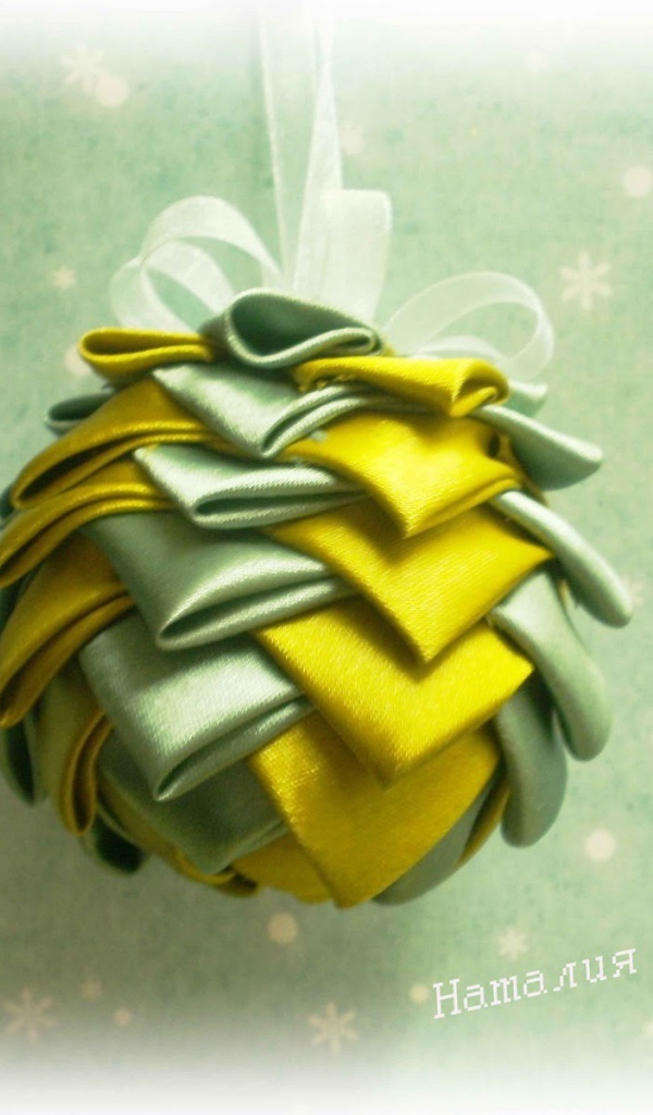 Елочная игрушка оригами