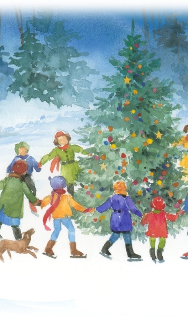 Хоровод вокруг Новогодней елки 2014