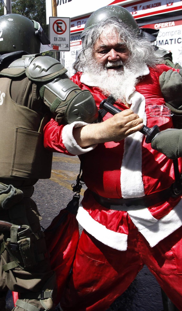 Пьяный дед  мороз