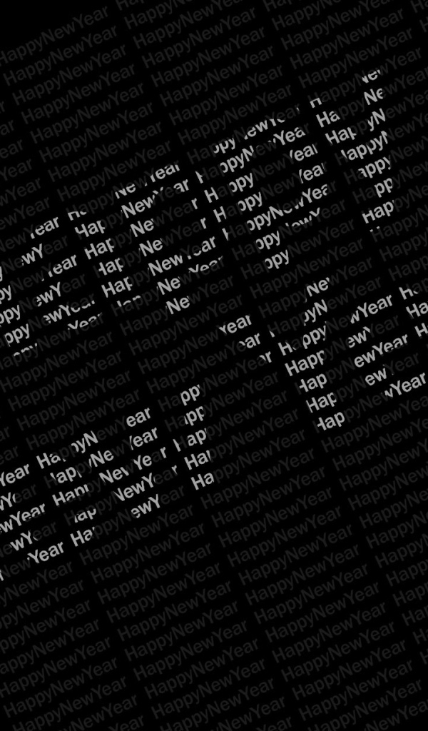 Счастливого нового года, чёрный фон