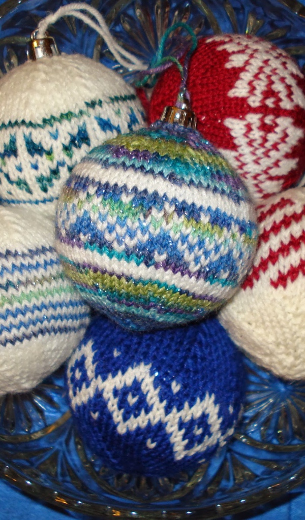 Bязаные елочные игрушки