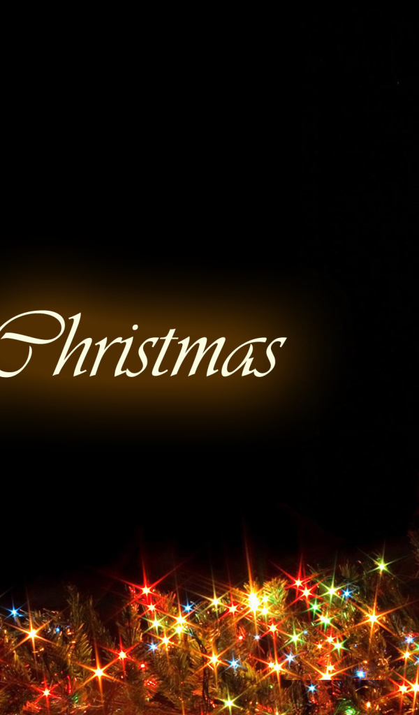 Новогодняя елка 2014 на черном фоне