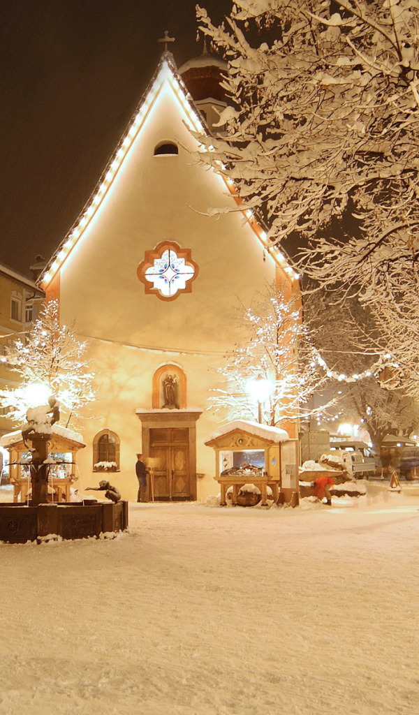 Новогодняя снежная сказка