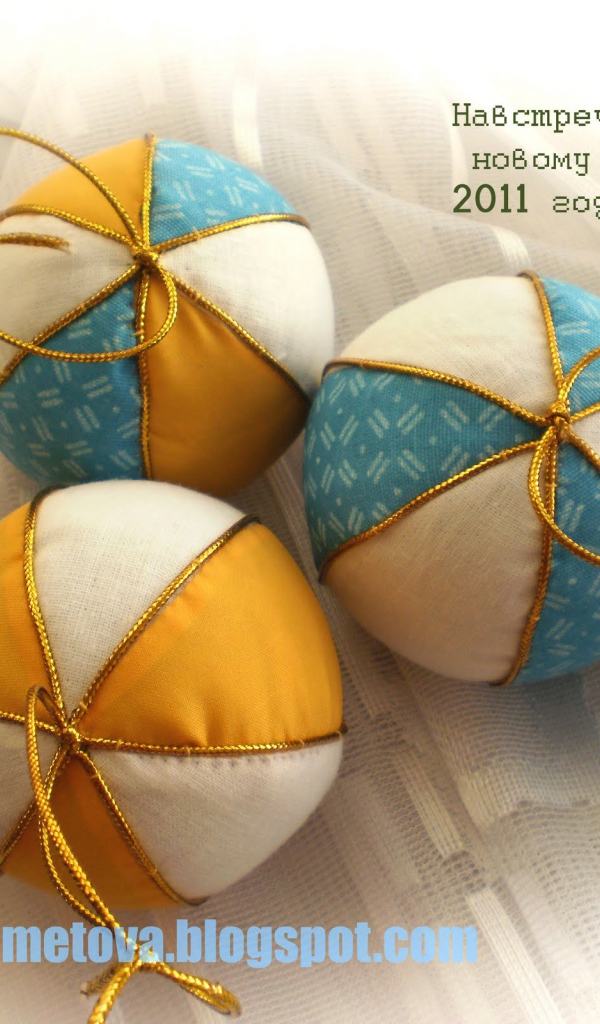 Mягкие елочные игрушки