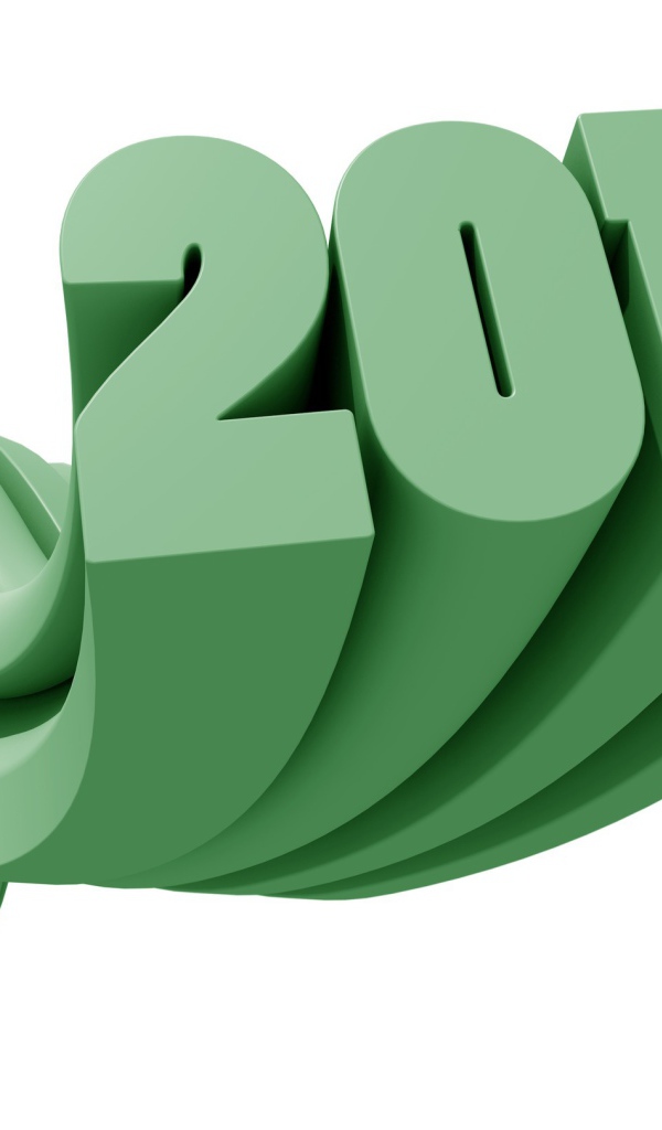 Объёмный рисунок, Новый Год 2014