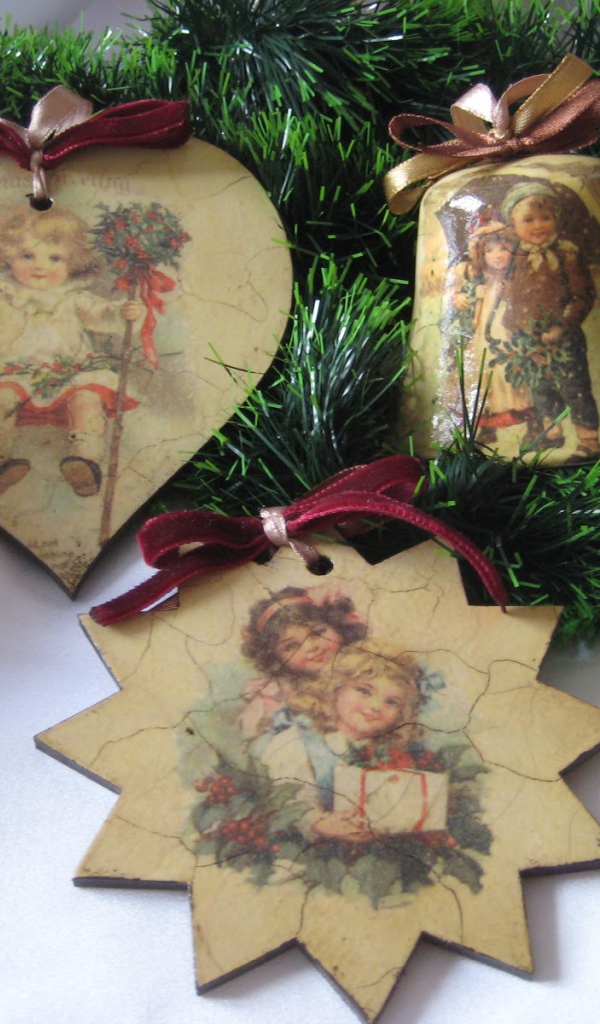 Bинтажные елочные игрушки