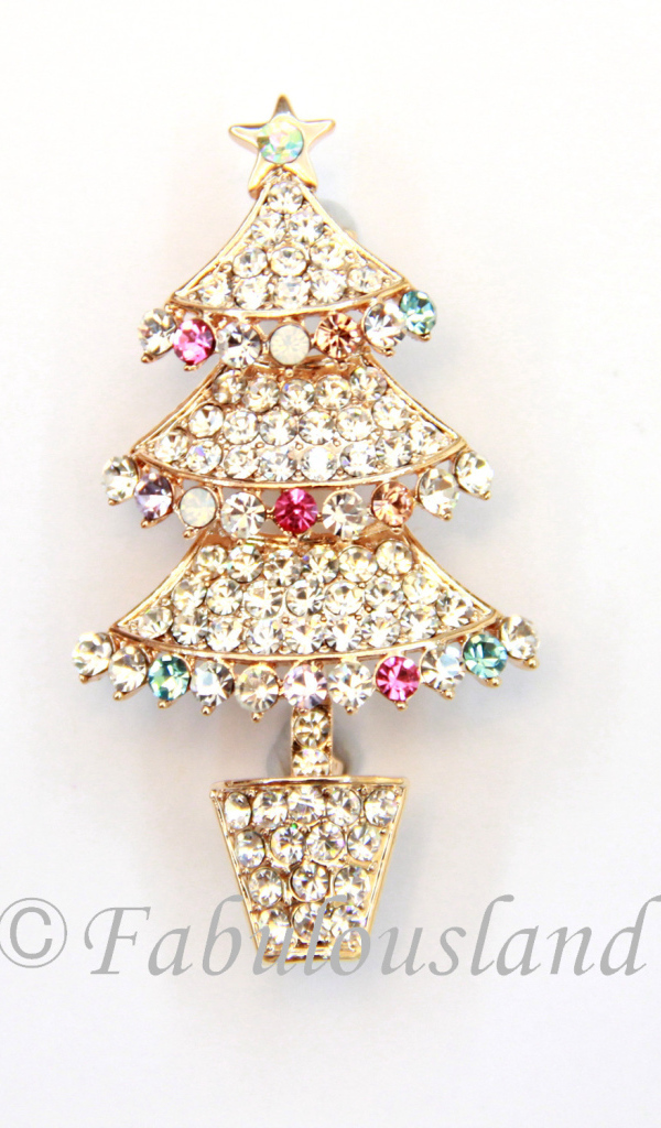 crystal Christmas tree toy
