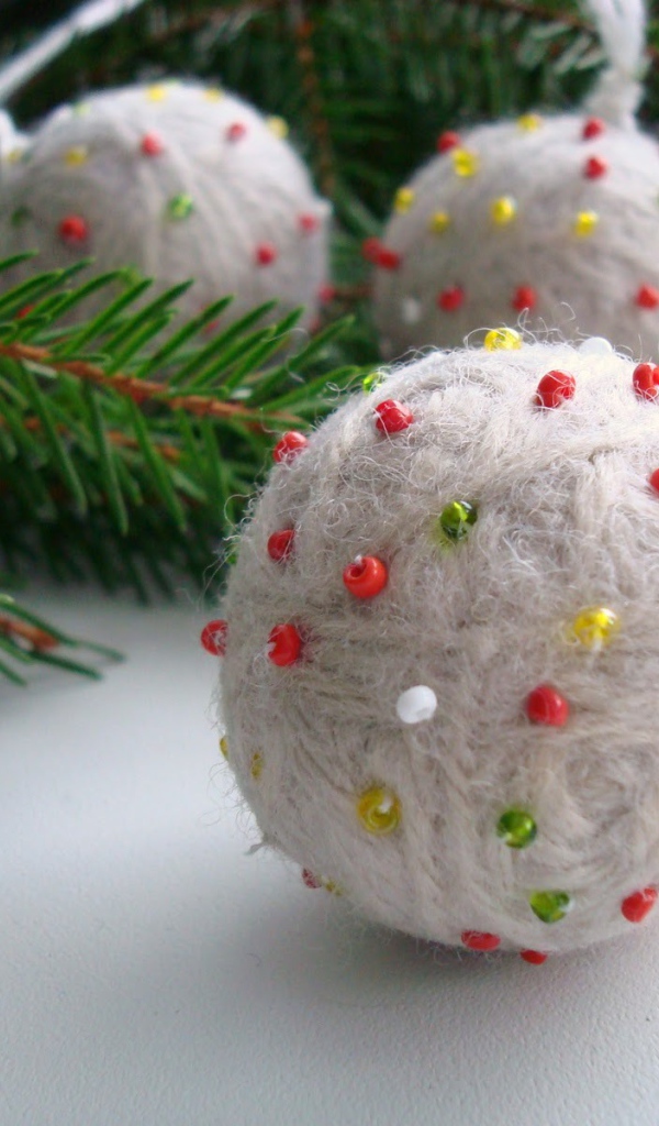 Bаляные ёлочные игрушки