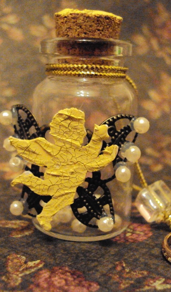 Cтеклянные елочные игрушки ручной работы