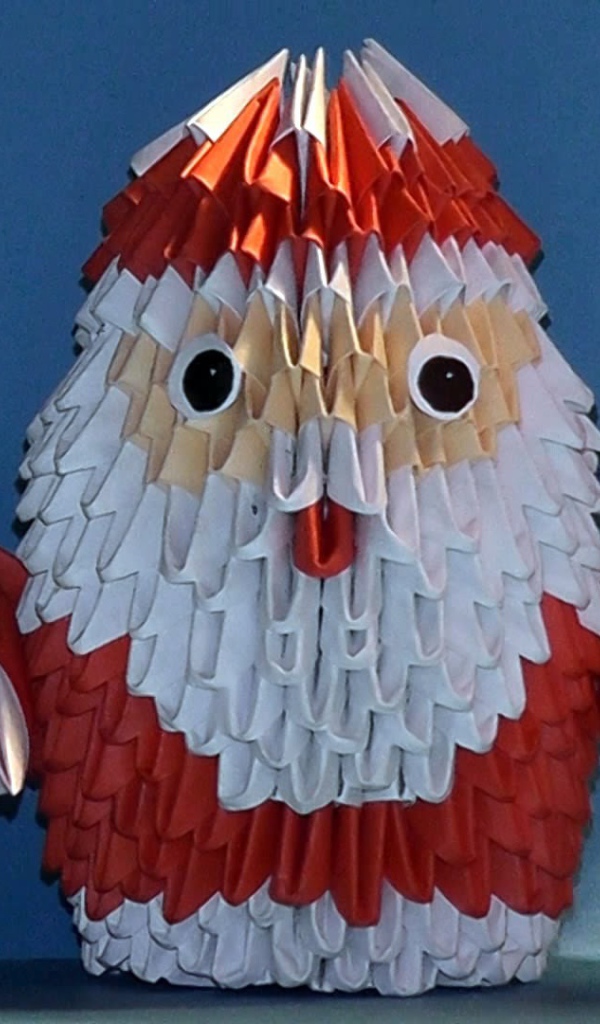 Oригами дед мороз