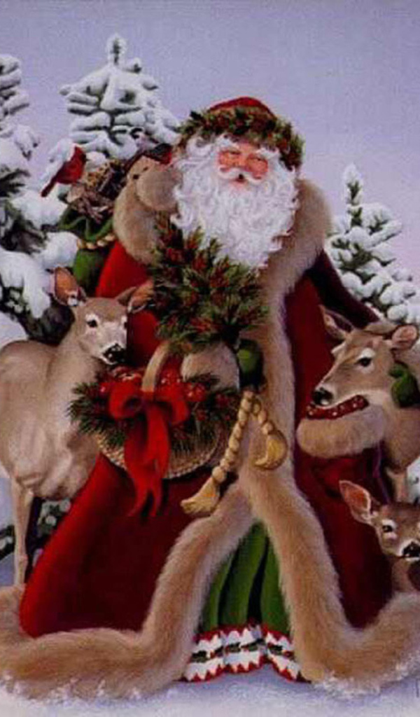 Дед мороз в лесу