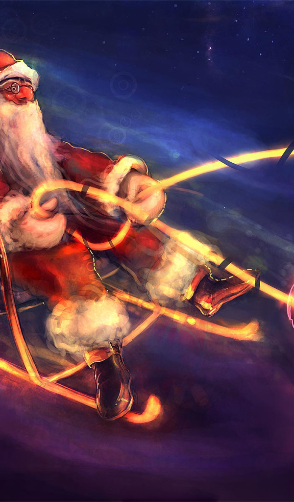 Дед мороз ночью