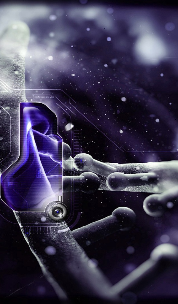 Абстрактная модель молекулы ДНК