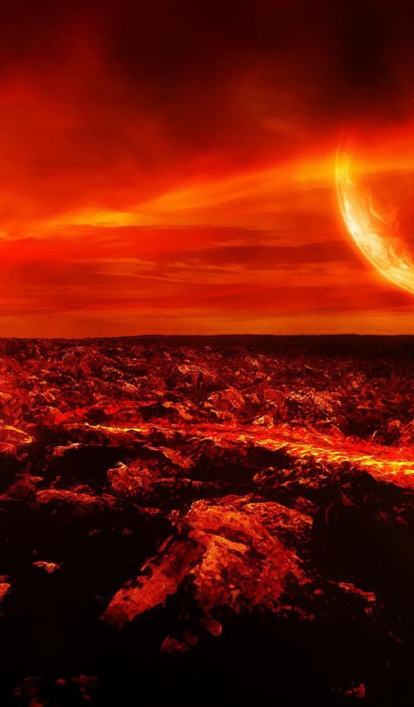 Цифровой рисунок Лава