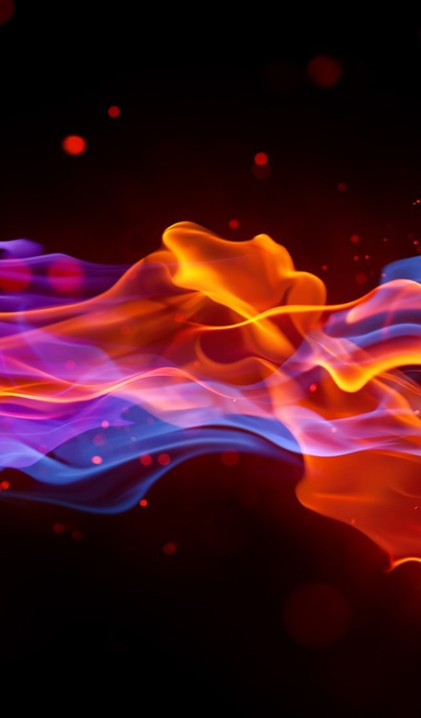 Абстракция разноцветный дым