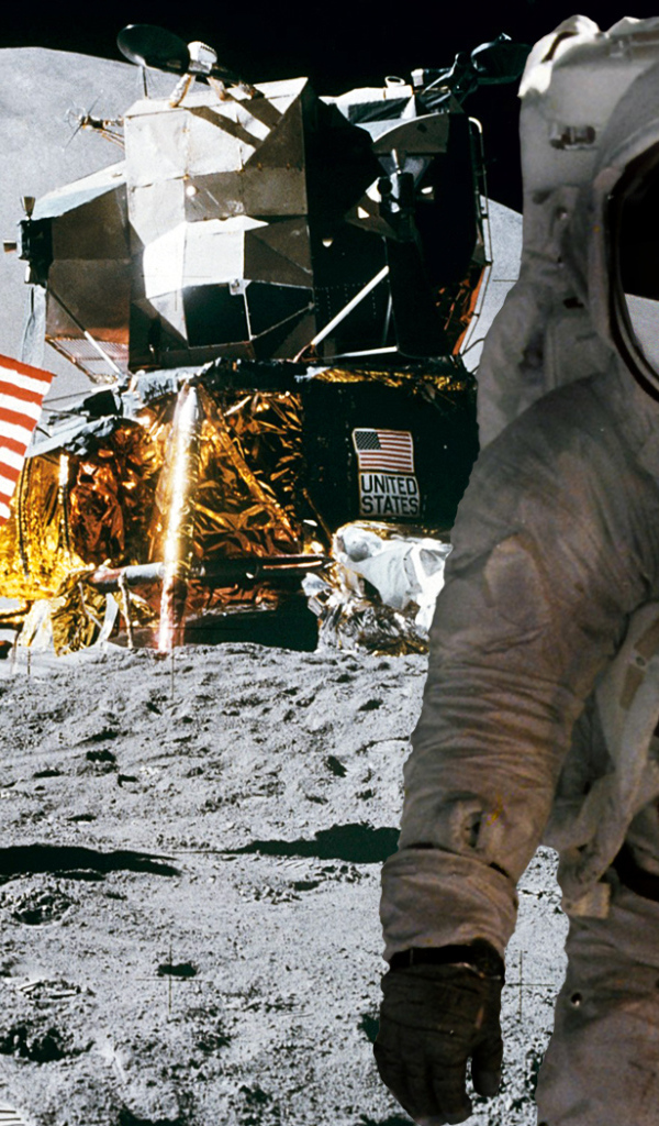 Американские космонавты на луне