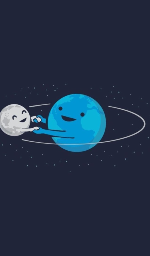 Земля и Луна танцуют