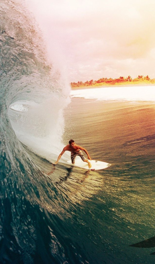 Катание на морской волне