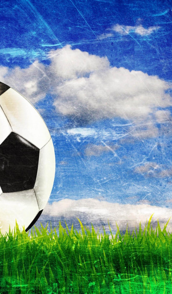 Футбольный мяч на поле