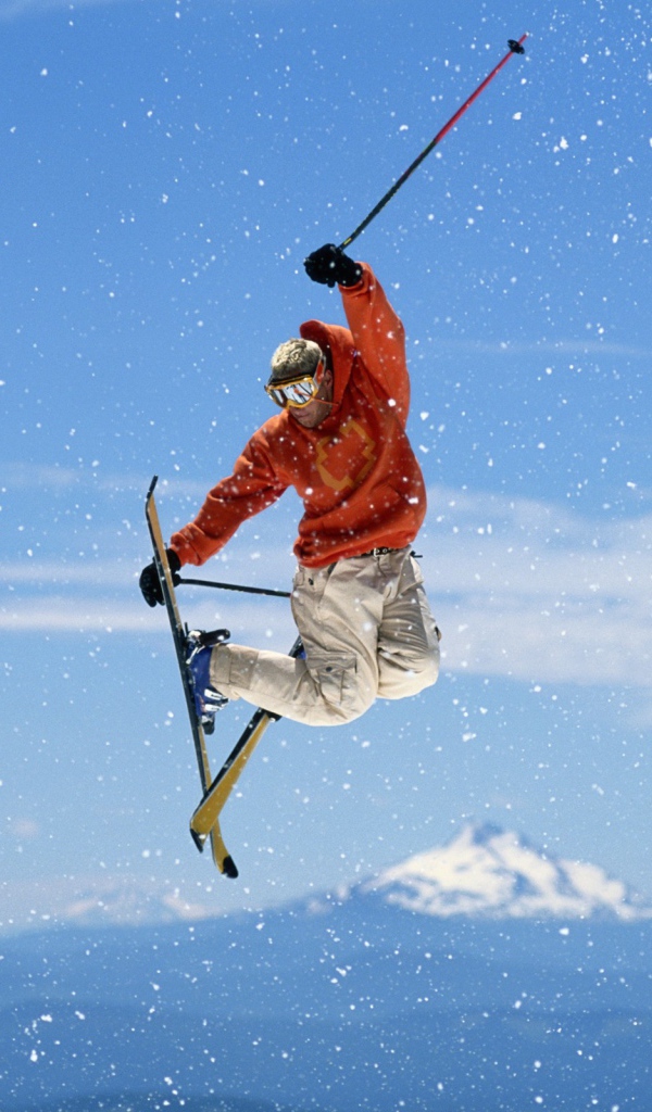 Лыжник в небе