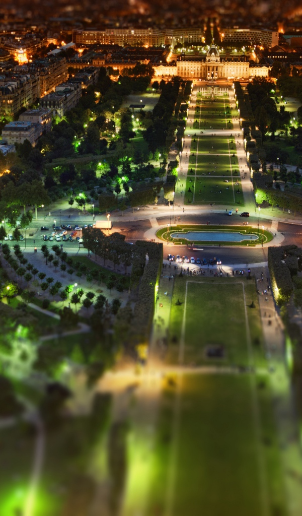 Ночная панорама Парижа