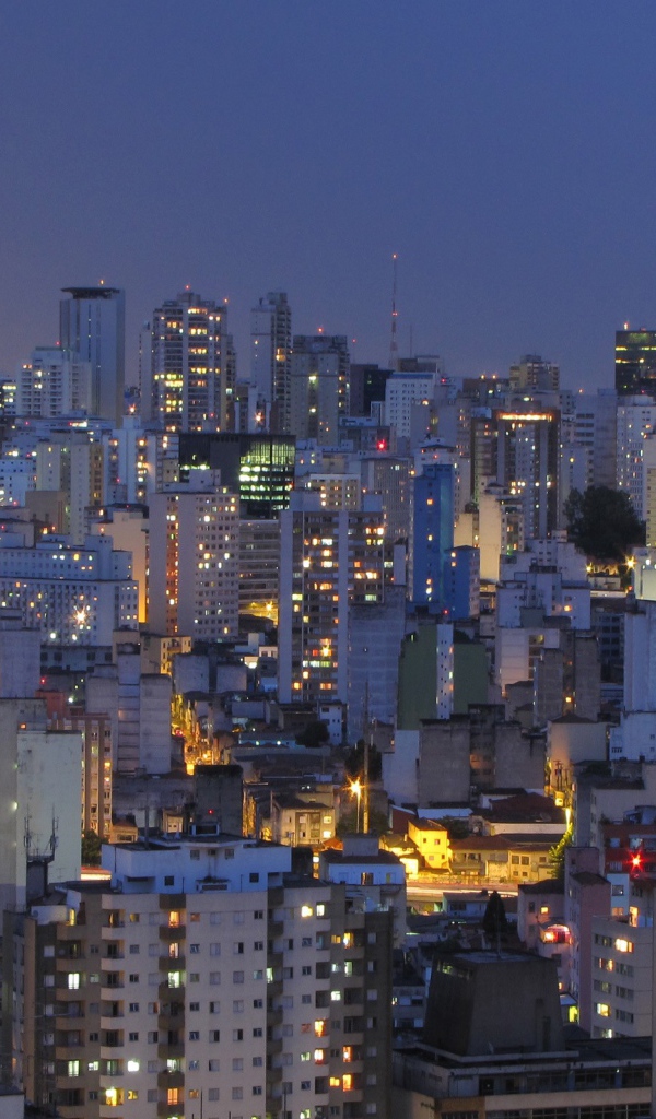 Ночные огни Рио-де-Жанейро